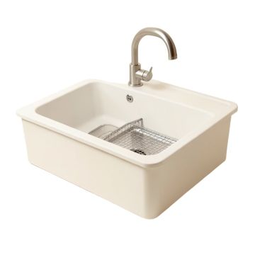 Nepal 33 '' L X 19 '' W Farmhouse/Apron Kitchen Sink With Sink Grid And Strainer