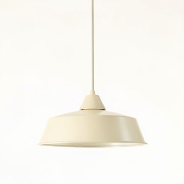 Aspen Bend Pendant Light Suspended From One Plain Cable - Ivory (synthetic illustration; no displayed measurements)
