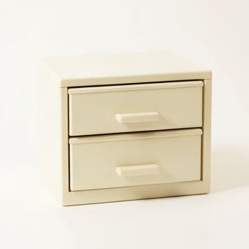 Cliff Canyon Small-Parts Storage Drawer Cabinet - Ivory (synthetic illustration; no displayed measurements)