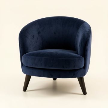 Laurel Falls Upholstered Armchair - Navy (synthetic illustration; no displayed measurements)