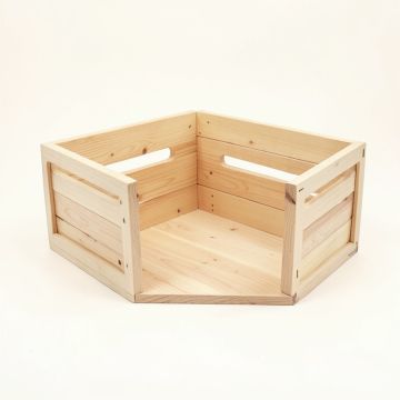 Dune Field Empty Furniture-Style Pet Crate - Beige (synthetic illustration; no displayed measurements)