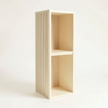 Summit Dell Narrow Cubby Tower - Cream (synthetic illustration; no displayed measurements)