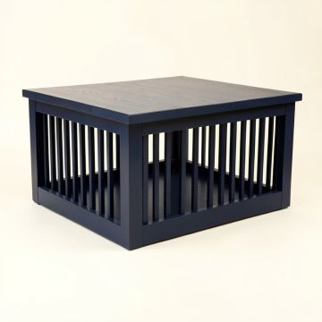 Ash Falls Empty Furniture-Style Pet Crate - Navy (synthetic illustration; no displayed measurements)