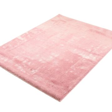 Benes Faux Flokati Pink Area Rug