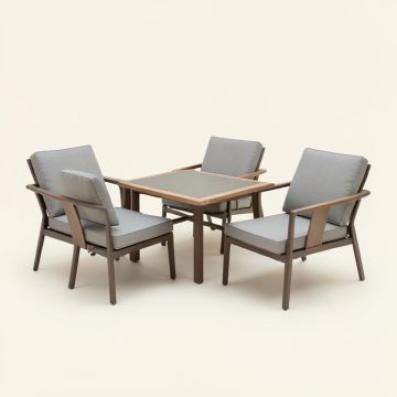 Virginio 4 Piece Complete Patio Set (synthetic illustration; no displayed measurements)