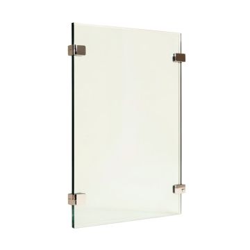 Linea 30 '' W X 72 '' H Screen Frameless Fixed Glass Panel