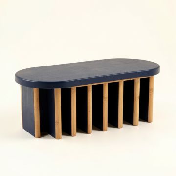 Harbor Edge Shoe Storage Bench - Navy (synthetic illustration; no displayed measurements)