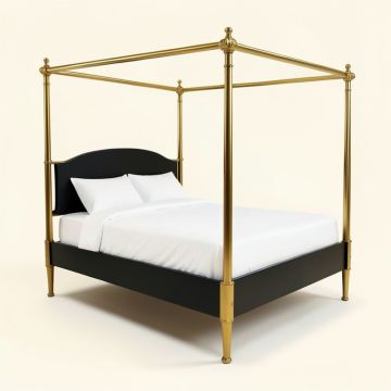 Elzadie Queen Four Poster Bed (synthetic illustration; no displayed measurements)