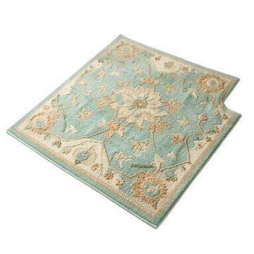 Woolsey Floral Hand-Hooked Light Teal/Tan Indoor/Outdoor Area Rug