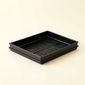 Laurel Dell Empty Under-Desk Cable Tray - Black (synthetic illustration; no displayed measurements)