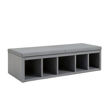 Summit Crossing Shoe Storage Bench - Gray
