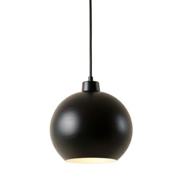 Oak Brook Pendant Light Suspended From One Plain Cable - Black