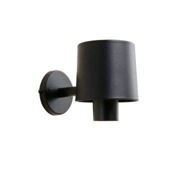 Cove Crossing Wall Sconce Mounted On A Plain Wall - Black