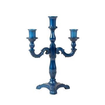 14 '' Grand Peacock Iron Candelabra