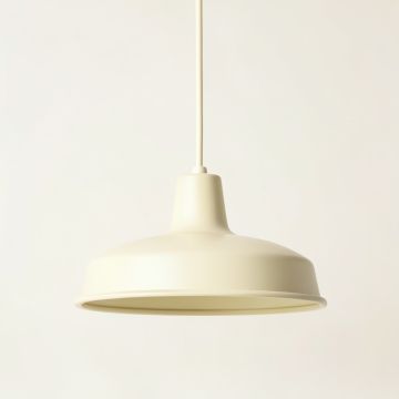 Brook Dale Pendant Light Suspended From One Plain Cable - Cream (synthetic illustration; no displayed measurements)