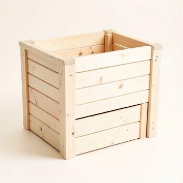 Pine Arc Closed Garden Compost Bin - Ivory (synthetic illustration; no displayed measurements)