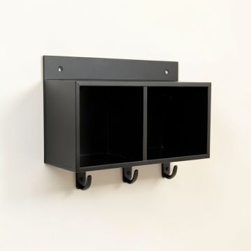 Briar Arc Wall-Mounted Entryway Organizer Shelf (synthetic illustration; no displayed measurements)