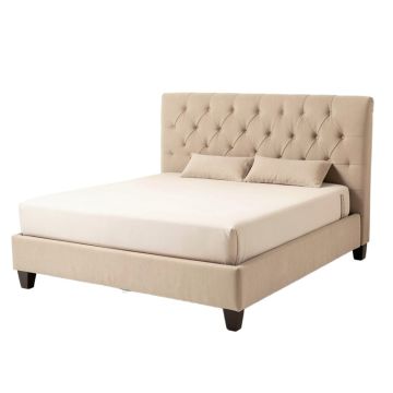 Jacorrion Queen Tufted Upholstered Low Profile Standard Bed