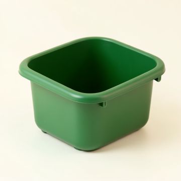 Alder Dell Empty Railing Planter With Integral Brackets - Green (synthetic illustration; no displayed measurements)