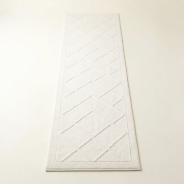 Heath Bridge Narrow Runner Rug - White (synthetic illustration; no displayed measurements)