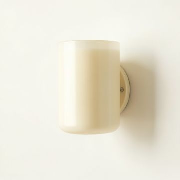 Moss Arc Wall Sconce Mounted On A Plain Wall - Ivory (synthetic illustration; no displayed measurements)