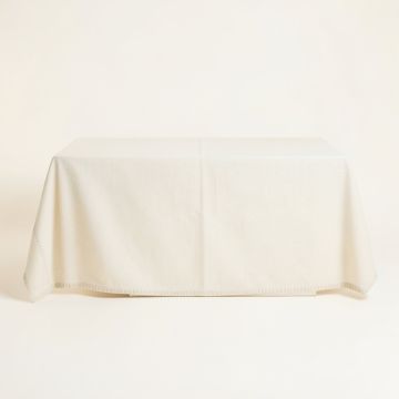 Brook Bridge Flat Bed Sheet - Cream (synthetic illustration; no displayed measurements)
