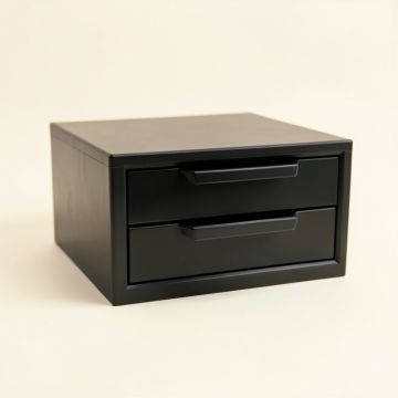 Aspen Bluff Small-Parts Storage Drawer Cabinet - Black (synthetic illustration; no displayed measurements)