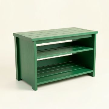 Elm Edge Shoe Storage Bench - Green (synthetic illustration; no displayed measurements)