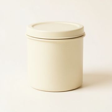 Dune Bluff Storage Canister With Lid - Ivory (synthetic illustration; no displayed measurements)