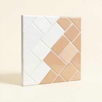 Domino 2 '' X 3 '' Porcelain Herringbone Mosaic Wall & Floor Tile (synthetic illustration; no displayed measurements)