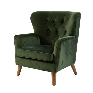 31.5 '' Wide Tufted Velvet Wingback Chair