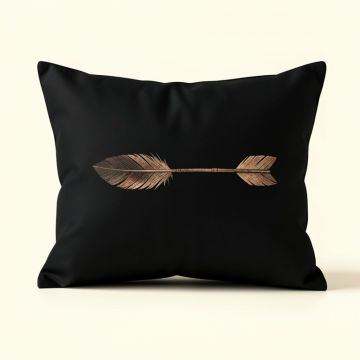 Rustic Patch Arrow Print Body Pillow Case (synthetic illustration; no displayed measurements)