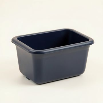 Willow Crossing Empty Railing Planter With Integral Brackets - Navy (synthetic illustration; no displayed measurements)