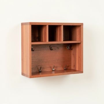 Wren Dale Wall-Mounted Entryway Organizer Shelf - Terracotta (synthetic illustration; no displayed measurements)