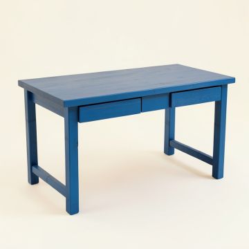 Stone Arc Empty Workshop Workbench - Blue (synthetic illustration; no displayed measurements)