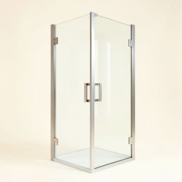 Infinity 43 '' W X 70 '' H Semi-Frameless Shower Door (synthetic illustration; no displayed measurements)