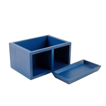 Elm Bluff Empty Coffee-Station Organizer - Blue