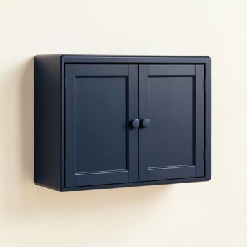 Sage Crossing Wall-Mounted Entry Cabinet - Navy (synthetic illustration; no displayed measurements)
