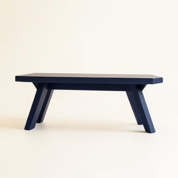 Field Canyon Indoor Bench - Navy (synthetic illustration; no displayed measurements)