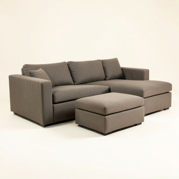 Enyart 134 '' Wide Reversible Modular Sofa & Chaise With Ottoman (synthetic illustration; no displayed measurements)