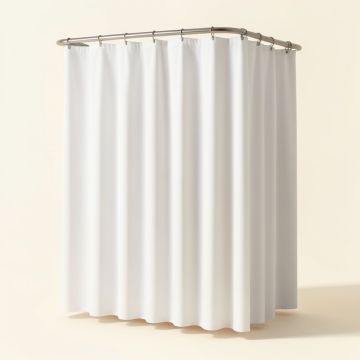 Escarpita Mildew Resist Plastic Solid Shower Curtain Liner (synthetic illustration; no displayed measurements)