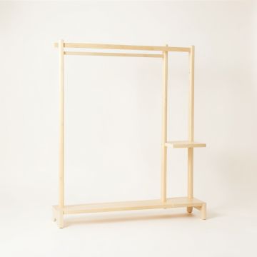 Cliff Bluff Empty Garment Rack - Ivory (synthetic illustration; no displayed measurements)