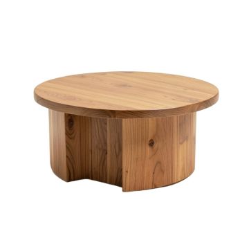 Lorraine Solid Wood Drum Coffee Table