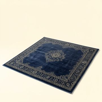 Hillsby Oriental Garnet/Navy Area Rug (synthetic illustration; no displayed measurements)