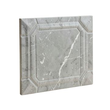 Oriental 2 '' X 4 '' Beveled Marble Mosaic Tile In Gray