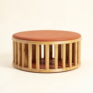 Ridge Crest Shoe Storage Bench - Terracotta (synthetic illustration; no displayed measurements)
