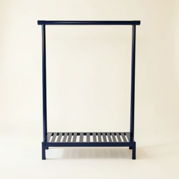 Hazel Brook Empty Garment Rack - Navy (synthetic illustration; no displayed measurements)