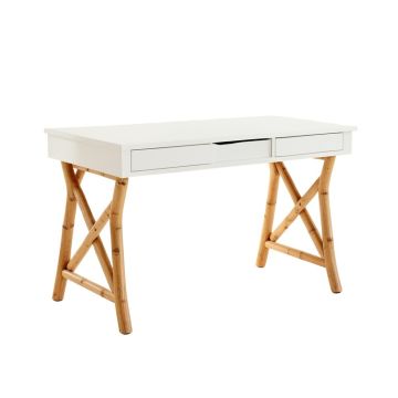 Sage Bend Writing Desk - White