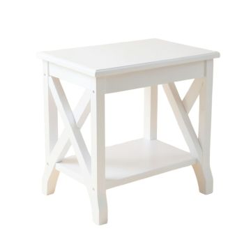 Meadow Edge Side Table - White