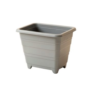 Holly Crest Empty Raised Planter - Gray